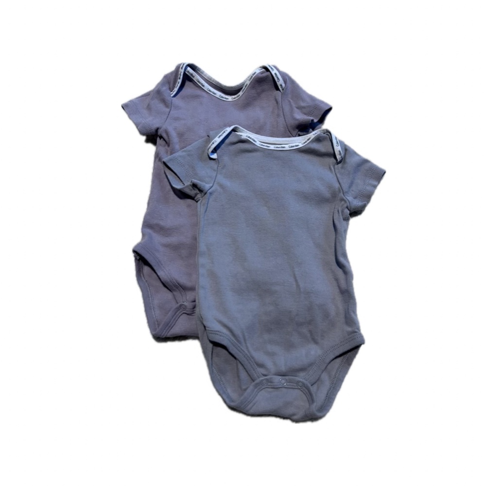 Calvin Klein Organic Cotton One Pieces in Gray and Slate